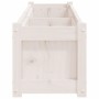 Jardinera de madera maciza de pino blanca 150x31x31 cm by vidaXL, Pots and planters - Ref: Foro24-837476, Price: 92,09 €, Dis...