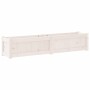 Jardinera de madera maciza de pino blanca 150x31x31 cm by vidaXL, Pots and planters - Ref: Foro24-837476, Price: 92,09 €, Dis...