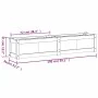 Massive weiße Kiefernholz-Pflanzschale 150x31x31 cm von vidaXL, Töpfe und Pflanzgefäße - Ref: Foro24-837476, Preis: 88,12 €, ...