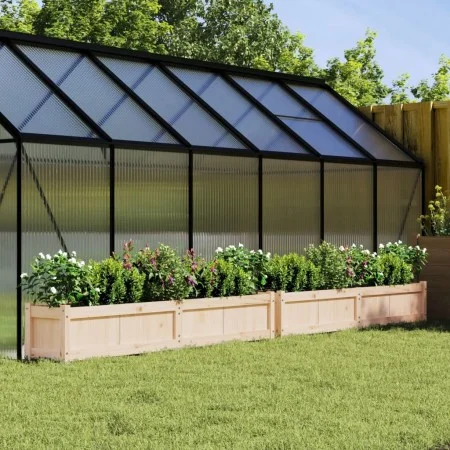 Außenblumenkästen, 2 Stück Massivholz aus Kiefer von vidaXL, Töpfe und Pflanzgefäße - Ref: Foro24-837495, Preis: 114,47 €, Ra...