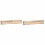Jardineras de exterior 2 unidades madera maciza de pino by vidaXL, Pots and planters - Ref: Foro24-837495, Price: 115,37 €, D...