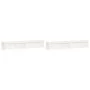 Jardineras de exterior 2 unidades madera maciza de pino blanco by vidaXL, Pots and planters - Ref: Foro24-837497, Price: 154,...
