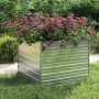 Blumenbeet aus silberverzinktem Stahl, 100 x 100 x 77 cm von vidaXL, Töpfe und Pflanzgefäße - Ref: Foro24-316883, Preis: 60,3...