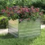 Blumenbeet aus silberverzinktem Stahl, 100 x 100 x 77 cm von vidaXL, Töpfe und Pflanzgefäße - Ref: Foro24-316883, Preis: 61,5...