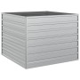 Arriate de acero galvanizado plateado 100x100x77 cm de vidaXL, Maceteros y jardineras - Ref: Foro24-316883, Precio: 56,56 €, ...