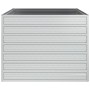Arriate de acero galvanizado plateado 100x100x77 cm de vidaXL, Maceteros y jardineras - Ref: Foro24-316883, Precio: 56,56 €, ...