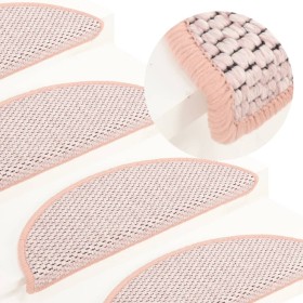 Selbstklebende Sisal-Stufenmatte 15 Stück rot 65x21x4 cm von vidaXL, Treppenmatten - Ref: Foro24-326876, Preis: 77,11 €, Raba...