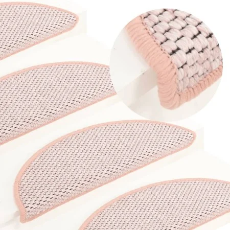 Selbstklebende Sisal-Stufenmatte 15 Stück rot 65x21x4 cm von vidaXL, Treppenmatten - Ref: Foro24-326876, Preis: 76,06 €, Raba...
