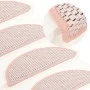 Selbstklebende Sisal-Stufenmatte 15 Stück rot 65x21x4 cm von vidaXL, Treppenmatten - Ref: Foro24-326876, Preis: 76,06 €, Raba...