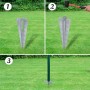 Eurogrüner Stahlzaun 25x0,8 m von vidaXL, Zaunpaneele - Ref: Foro24-142387, Preis: 214,01 €, Rabatt: %
