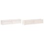 Outdoor planters 2 units solid white pine wood by vidaXL, Pots and planters - Ref: Foro24-837477, Price: 189,61 €, Discount: %