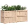 Solid pine wood planter 150x50x70 cm by vidaXL, Pots and planters - Ref: Foro24-837489, Price: 144,62 €, Discount: %