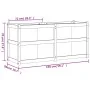 Solid pine wood planter 150x50x70 cm by vidaXL, Pots and planters - Ref: Foro24-837489, Price: 144,62 €, Discount: %