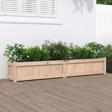 Jardinera de madera maciza de pino 180x31x31 cm de vidaXL, Maceteros y jardineras - Ref: Foro24-837494, Precio: 79,29 €, Desc...