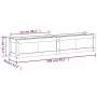 Jardinera de madera de pino impregnada 150x31x31 cm de vidaXL, Maceteros y jardineras - Ref: Foro24-837482, Precio: 79,86 €, ...