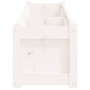 Solid white pine wood planter 180x31x31 cm by vidaXL, Pots and planters - Ref: Foro24-837496, Price: 105,45 €, Discount: %