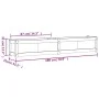Jardinera de madera maciza de pino 180x31x31 cm de vidaXL, Maceteros y jardineras - Ref: Foro24-837494, Precio: 79,29 €, Desc...