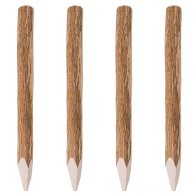 4 pointed fence posts hazelnut wood 90 cm by vidaXL, fence posts - Ref: Foro24-43144, Price: 64,24 €, Discount: %