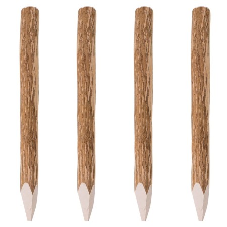 4 pointed fence posts hazelnut wood 90 cm by vidaXL, fence posts - Ref: Foro24-43144, Price: 64,24 €, Discount: %