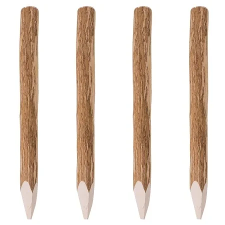 Postes de valla puntiagudos 4 uds madera de avellano 90 cm de vidaXL, Postes de cerca - Ref: Foro24-43144, Precio: 61,54 €, D...