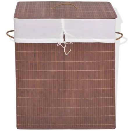 Brown Rectangular Bamboo Laundry Basket by vidaXL, Laundry baskets - Ref: Foro24-245583, Price: 26,95 €, Discount: %