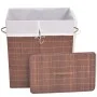 Brown Rectangular Bamboo Laundry Basket by vidaXL, Laundry baskets - Ref: Foro24-245583, Price: 26,95 €, Discount: %