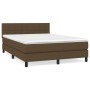 Box spring bed with dark brown fabric mattress 140x200 cm by vidaXL, Beds and slatted bases - Ref: Foro24-3140060, Price: 428...