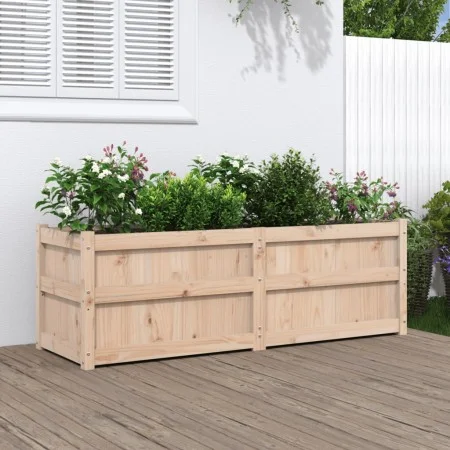 Pflanzgefäß aus massivem Kiefernholz, 150 x 50 x 50 cm von vidaXL, Töpfe und Pflanzgefäße - Ref: Foro24-837484, Preis: 102,26...