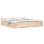 Estructura de cama con cajones 180x200 cm