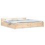 Estructura de cama con cajones 180x200 cm