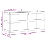 Jardinera de madera maciza de pino blanca 150x50x70 cm de vidaXL, Maceteros y jardineras - Ref: Foro24-837490, Precio: 264,70...