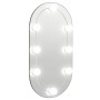 Mirror with LED lights oval glass 60x30 cm by vidaXL, Mirrors - Ref: Foro24-3102974, Price: 32,02 €, Discount: %