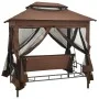 Umwandelbare Kaffeepavillon-Schaukelbank von vidaXL, Gartenwippen - Ref: Foro24-43240, Preis: 386,23 €, Rabatt: %