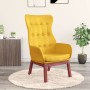Sillón de relax de tela amarillo mostaza de vidaXL, Sillones - Ref: Foro24-341275, Precio: 124,68 €