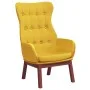 Sillón de relax de tela amarillo mostaza de vidaXL, Sillones - Ref: Foro24-341275, Precio: 122,91 €, Descuento: %