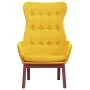 Sillón de relax de tela amarillo mostaza de vidaXL, Sillones - Ref: Foro24-341275, Precio: 122,91 €, Descuento: %