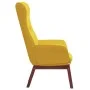 Sillón de relax de tela amarillo mostaza de vidaXL, Sillones - Ref: Foro24-341275, Precio: 122,91 €, Descuento: %