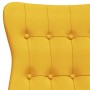 Sillón de relax de tela amarillo mostaza de vidaXL, Sillones - Ref: Foro24-341275, Precio: 124,68 €