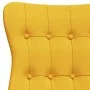 Sillón de relax de tela amarillo mostaza de vidaXL, Sillones - Ref: Foro24-341275, Precio: 122,91 €, Descuento: %