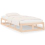 Small solid wood single bed frame 75x190 cm by vidaXL, Beds and slatted bases - Ref: Foro24-820821, Price: 81,51 €, Discount: %