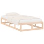 Small solid wood single bed frame 75x190 cm by vidaXL, Beds and slatted bases - Ref: Foro24-820821, Price: 81,51 €, Discount: %