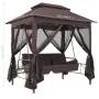 Convertible rocking bench in brown color by vidaXL, Garden rockers - Ref: Foro24-43240, Price: 386,23 €, Discount: %