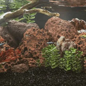 Rotes Vulkangestein 25 kg 10-30 cm von vidaXL, Aquariumdekoration - Ref: Foro24-155324, Preis: 72,82 €, Rabatt: %