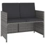 Garten-Essgruppe 6-teilig und graue synthetische Rattankissen von vidaXL, Gartensets - Ref: Foro24-43905, Preis: 449,20 €, Ra...