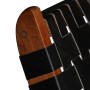 Klappstuhl mit gekreuzten Streifen aus schwarzem Echtleder von vidaXL, Klapphocker und Stühle - Ref: Foro24-246366, Preis: 18...