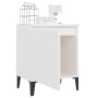 Nachttische mit weißen Metallbeinen 40x30x50 cm von vidaXL, Nachttische - Ref: Foro24-805834, Preis: 51,46 €, Rabatt: %