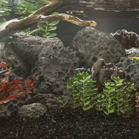Schwarzes Vulkangestein 25 kg 10-30 cm von vidaXL, Aquariumdekoration - Ref: Foro24-155326, Preis: 84,39 €, Rabatt: %