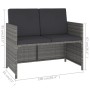 Garden dining set 6 pieces and gray synthetic rattan cushions by vidaXL, Garden sets - Ref: Foro24-43905, Price: 447,43 €, Di...