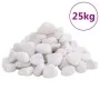Weiß polierte Kieselsteine 25 kg 2-5 cm von vidaXL, Aquariumdekoration - Ref: Foro24-155330, Preis: 65,82 €, Rabatt: %