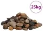Polierte Kieselsteine, gemischte Farben, 25 kg, 2–5 cm von vidaXL, Aquariumdekoration - Ref: Foro24-155332, Preis: 53,13 €, R...